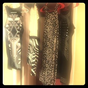 3 large, 1 medium party dresses.